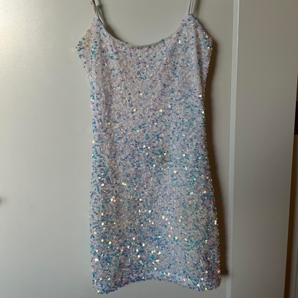 sequence short prom dress - Picture 2 of 4